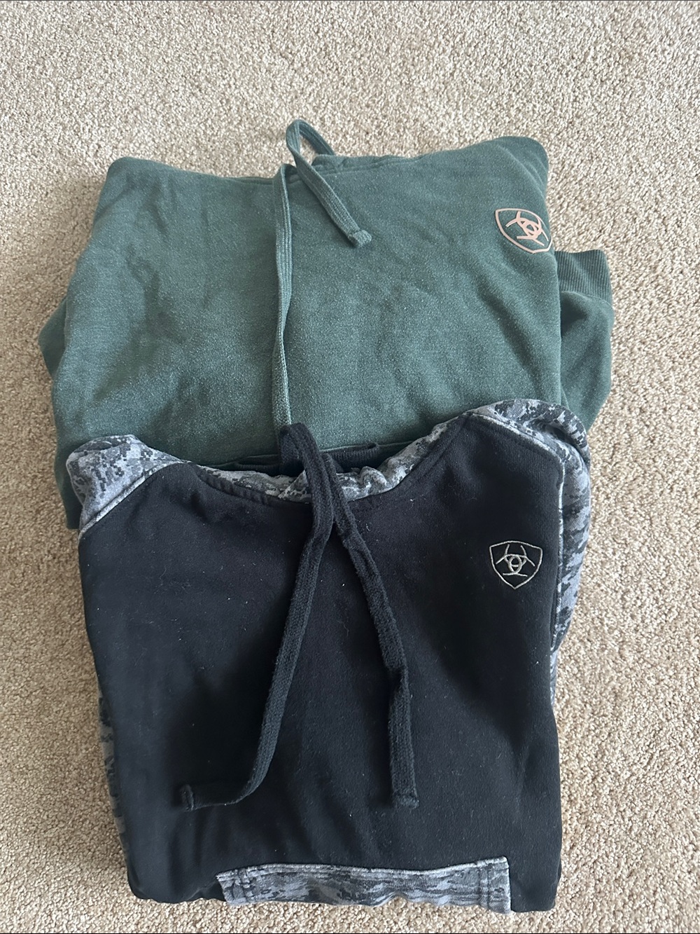 Ariat Kids Green and Black Fleece Joggers Set